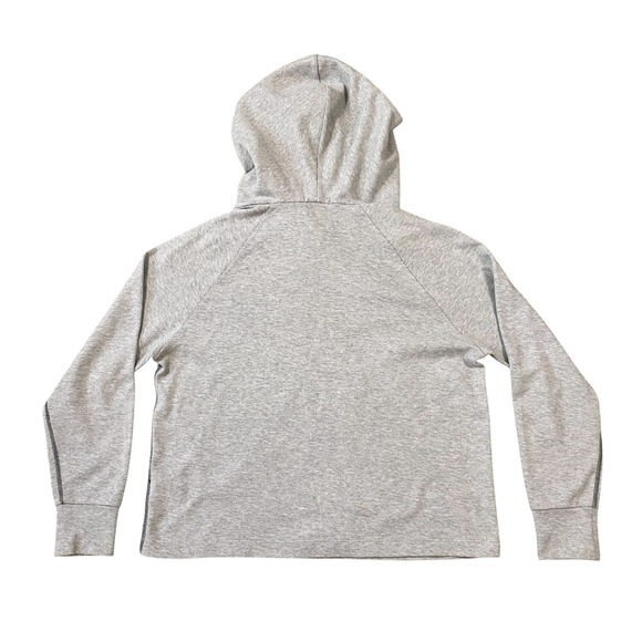 James Perse Hoodie Womens Size 0/ XS Grey Standard Oversize Sweatshirt Pullover - Picture 2 of 7